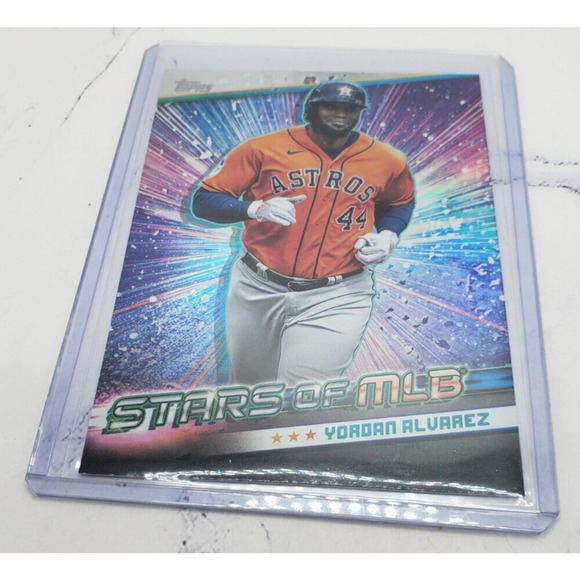 2024 Topps Series 1 Stars of MLB Yordan Alvarez #SMLB-8 Houston Astros - Picture 3 of 4